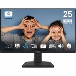 Monitors LCD MSI 24.5 " PRO MP251, LED FHD IPS, 1ms, 100Hz, VGA, HDMI, Skaļruņi, melns